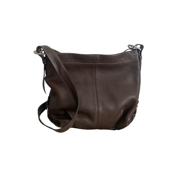 Coach 100% Leather Duffle Cross Body Bag - Picture 2 of 11